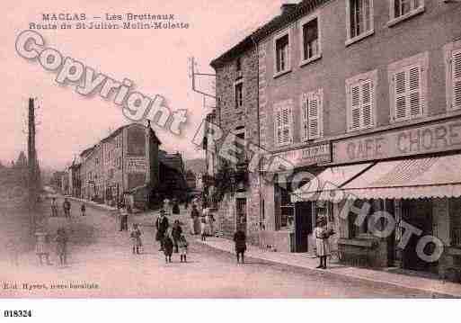 Ville de MACLAS, carte postale ancienne