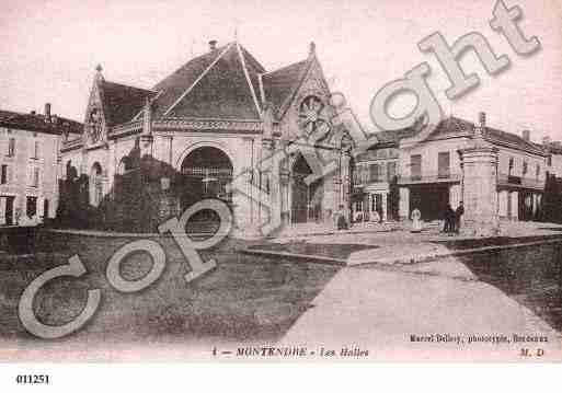 Ville de MONTENDRE, carte postale ancienne