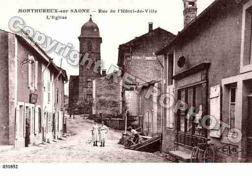 Ville de MONTHUREUXSURSAONE, carte postale ancienne