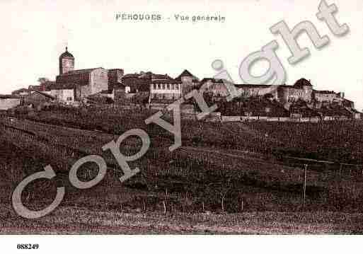 Ville de PEROUGES, carte postale ancienne