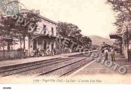 Ville de PUGETVILLE, carte postale ancienne