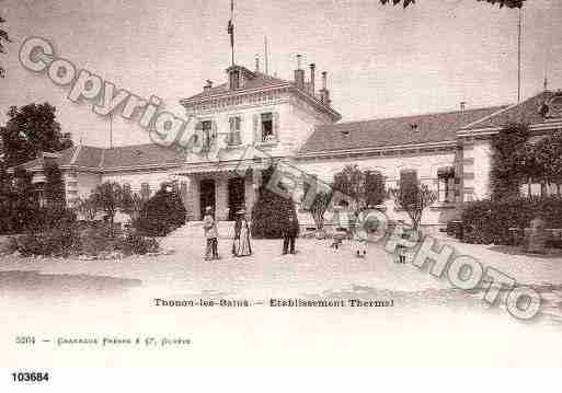 Ville de THONONLESBAINS, carte postale ancienne