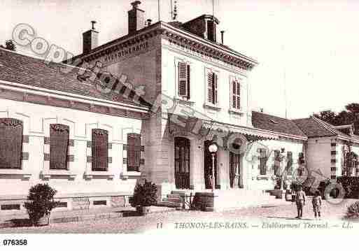 Ville de THONONLESBAINS, carte postale ancienne