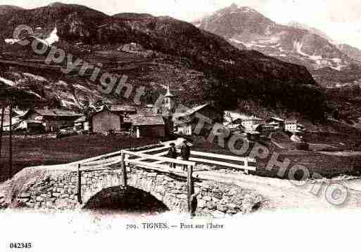 Ville de TIGNES, carte postale ancienne