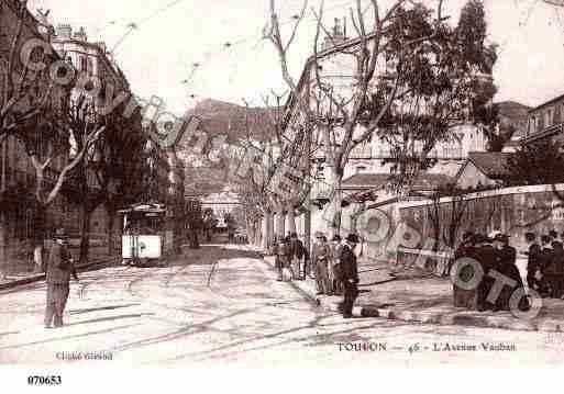 Ville de TOULON, carte postale ancienne