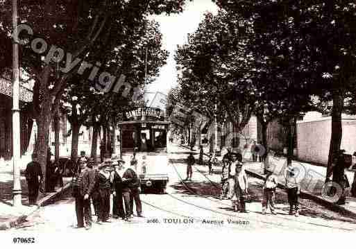 Ville de TOULON, carte postale ancienne