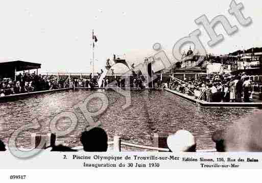 Ville de TROUVILLESURMER, carte postale ancienne