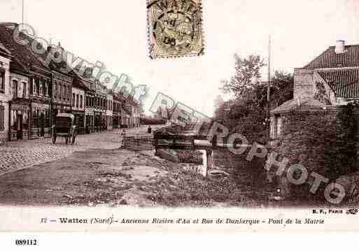 Ville de WATTEN, carte postale ancienne