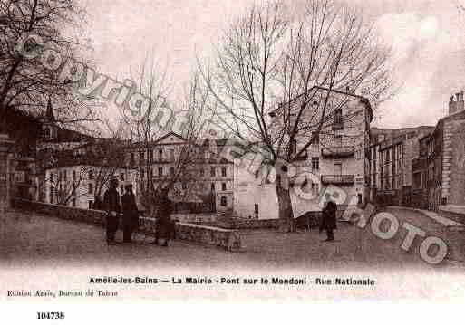 Ville de AMELIELESBAINSPALALDA, carte postale ancienne