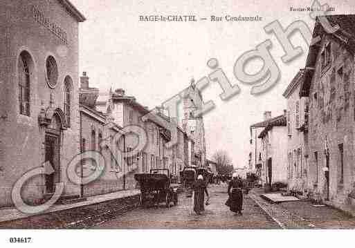 Ville de BAGELECHATEL, carte postale ancienne