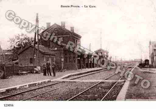 Ville de BAUVIN, carte postale ancienne