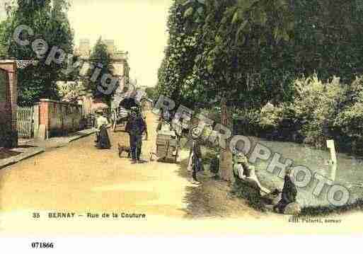 Ville de BERNAY, carte postale ancienne