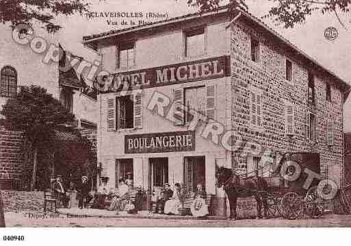 Ville de CLAVEISOLLES, carte postale ancienne