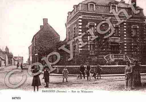 Ville de DARGNIES, carte postale ancienne