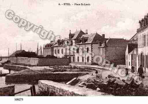 Ville de ETEL, carte postale ancienne