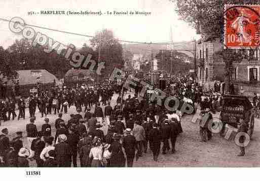 Ville de HARFLEUR, carte postale ancienne