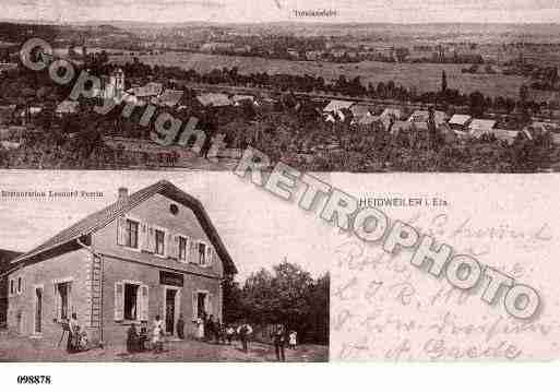 Ville de HEIDWILLER, carte postale ancienne