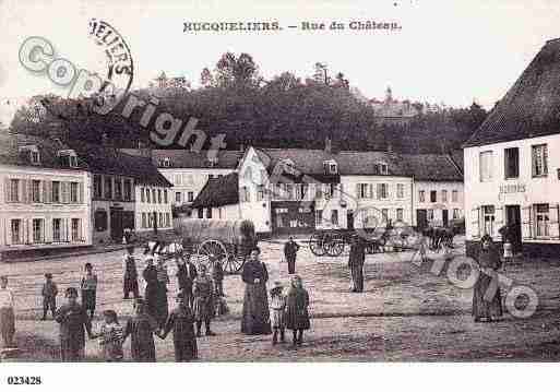 Ville de HUCQUELIERS, carte postale ancienne