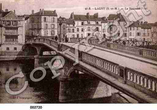 Ville de LAGNYSURMARNE, carte postale ancienne