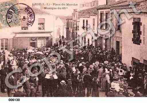 Ville de LEGE, carte postale ancienne