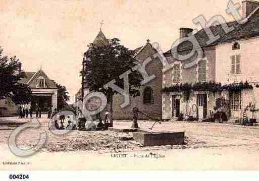 Ville de LIGLET, carte postale ancienne