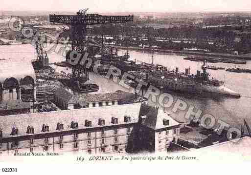 Ville de LORIENT, carte postale ancienne