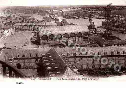 Ville de LORIENT, carte postale ancienne