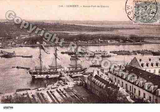 Ville de LORIENT, carte postale ancienne