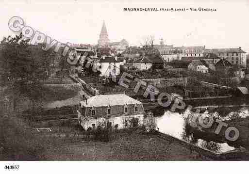 Ville de MAGNACLAVAL, carte postale ancienne