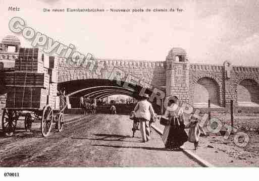 Ville de METZ, carte postale ancienne