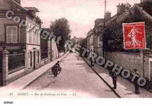 Ville de MORETSURLOING, carte postale ancienne