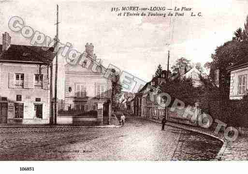 Ville de MORETSURLOING, carte postale ancienne