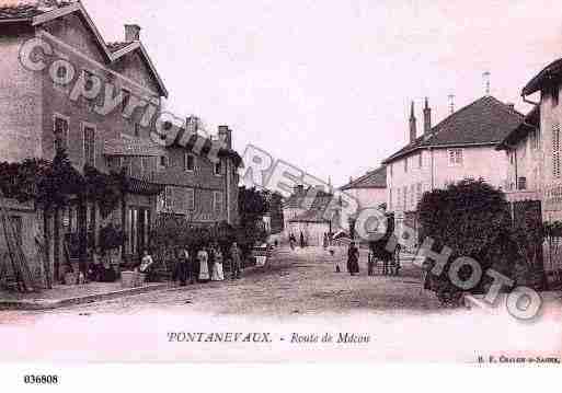 Ville de PONTANEVAUX, carte postale ancienne