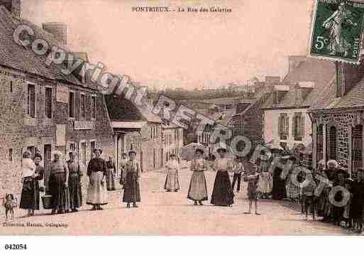 Ville de PONTRIEUX, carte postale ancienne