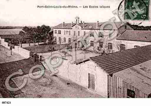 Ville de PORTSAINTLOUISDURHONE, carte postale ancienne