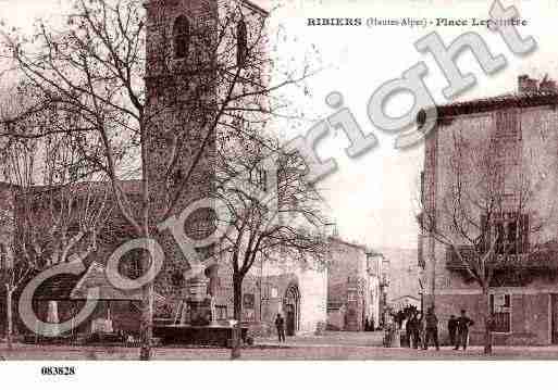 Ville de RIBIERS, carte postale ancienne