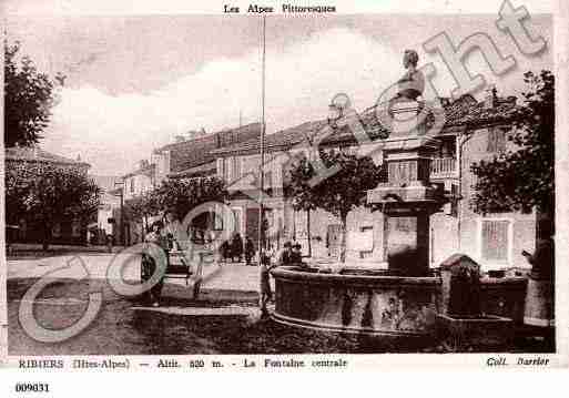 Ville de RIBIERS, carte postale ancienne