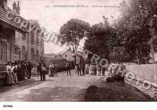 Ville de ROUGEGOUTTE, carte postale ancienne