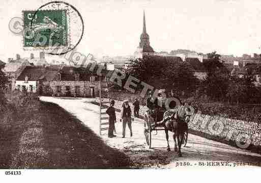 Ville de SAINTHERVE, carte postale ancienne