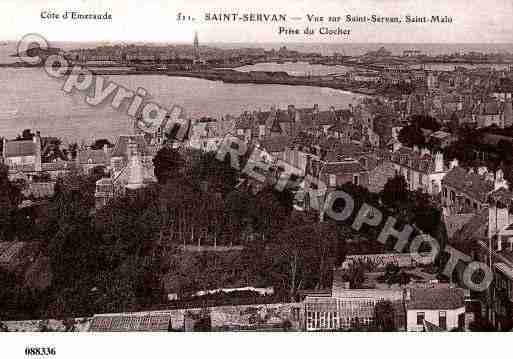 Ville de SAINTSERVAN, carte postale ancienne