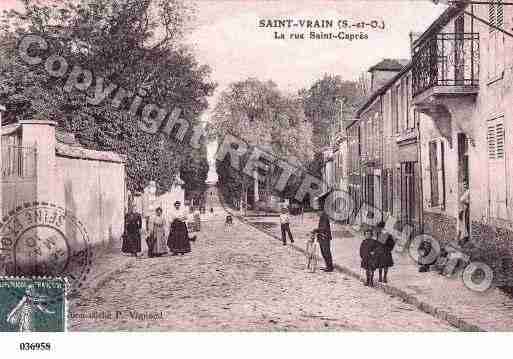 Ville de SAINTVRAIN, carte postale ancienne