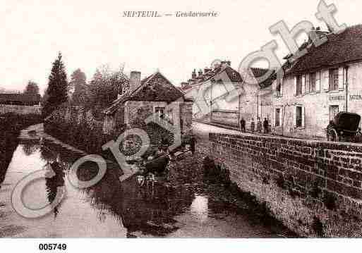 Ville de SEPTEUIL, carte postale ancienne