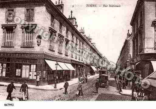 Ville de TOURS, carte postale ancienne