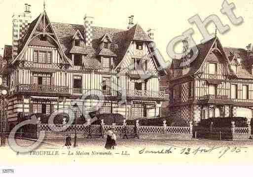 Ville de TROUVILLESURMER, carte postale ancienne