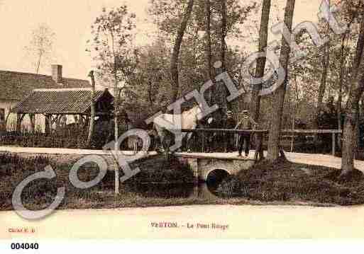 Ville de VERTON, carte postale ancienne