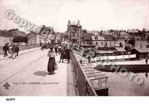 Ville de VIERZON, carte postale ancienne