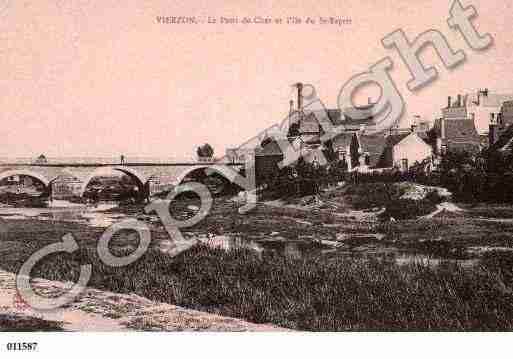 Ville de VIERZON, carte postale ancienne