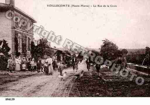 Ville de VOILLECOMTE, carte postale ancienne