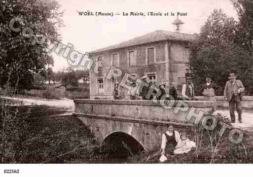 Ville de WOEL, carte postale ancienne