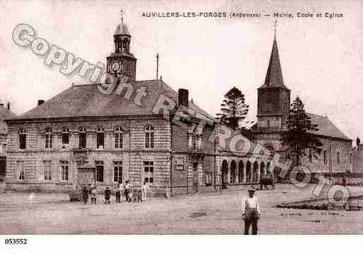 Ville de AUVILLERSLESFORGES, carte postale ancienne